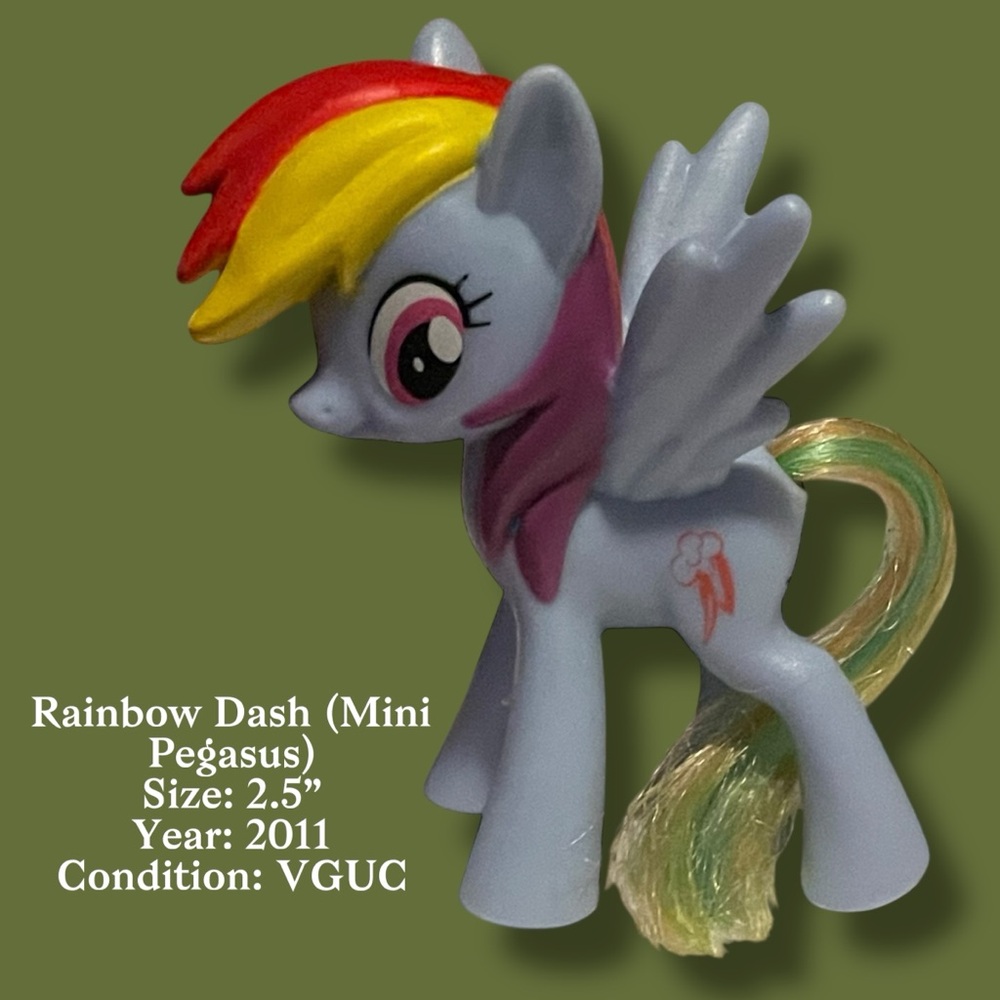 💙4/$28💙 My Little Pony Rainbow Dash (Mini Pegasus)